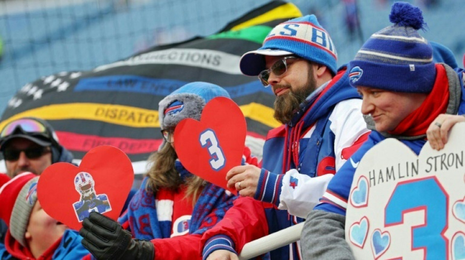 Tributes abound for hospitalized Hamlin as Bills make NFL return 