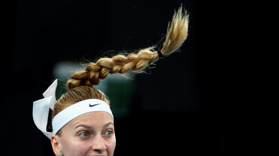 Kvitova wins battle of Wimbledon champions at Adelaide