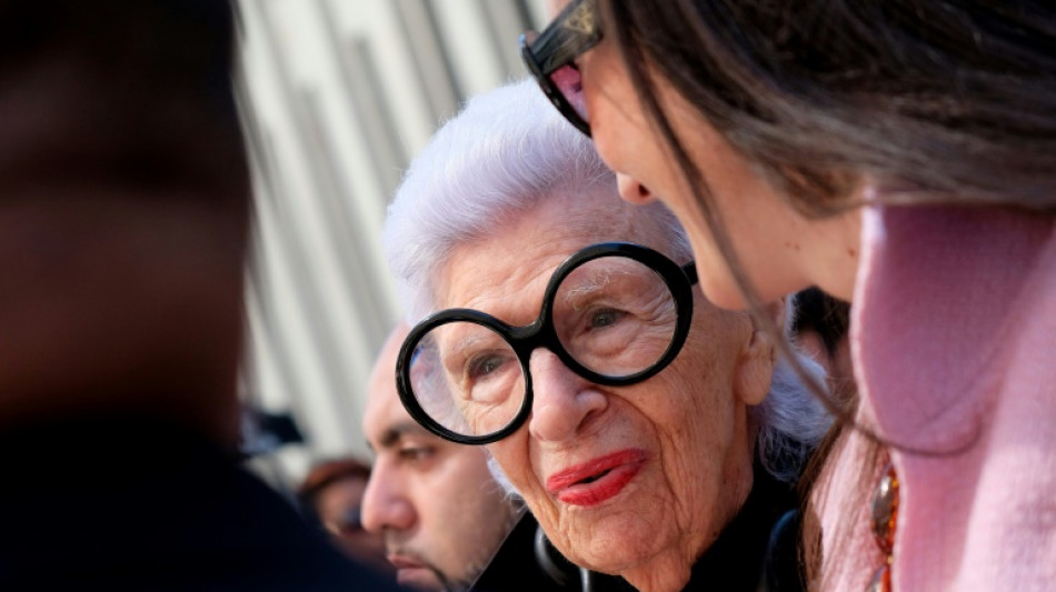 US designer, 'geriatric starlet' Iris Apfel dies age 102