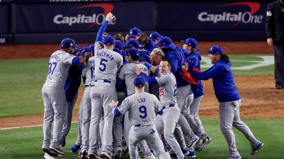 Baseball, i Los Angeles Dodgers vincono World series 2024