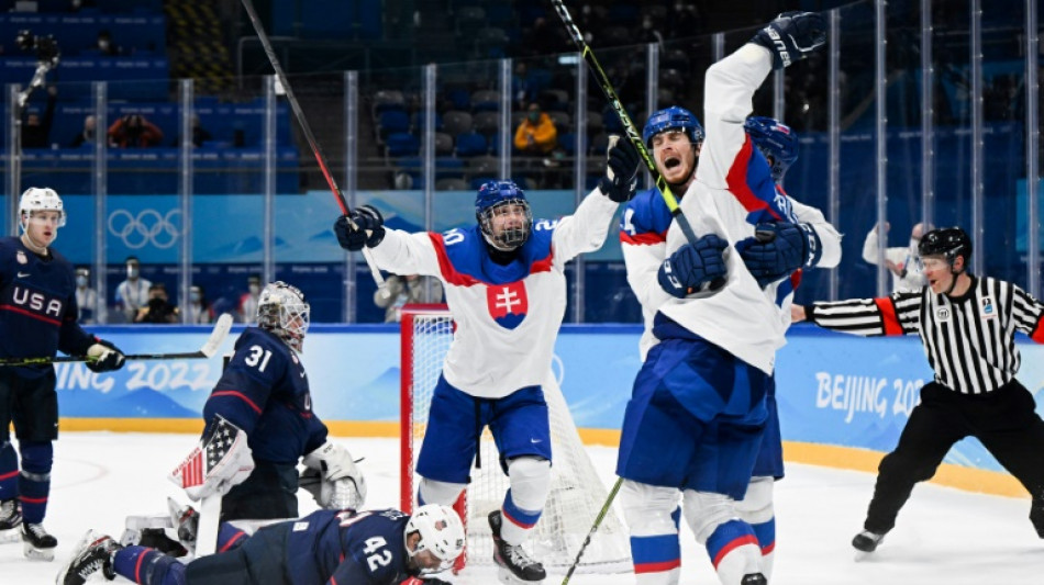 No 'Miracle on Ice' as Slovakia knock USA out of Olympic hockey 