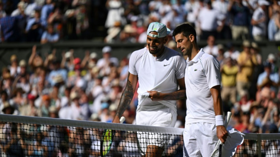 Djokovic praises Kyrgios for support in tough times  