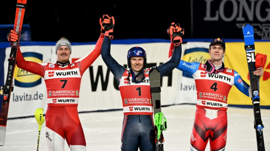 Kristoffersen wins Garmisch World Cup slalom